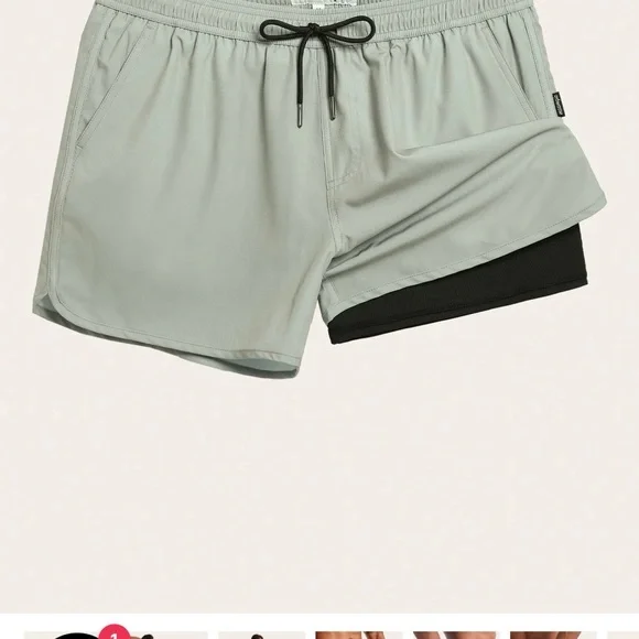 Maamgic Hybrid Gray Athletic Men's Lined 4” Shorts - Picture 6 of 6